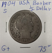1904 Barber dollar